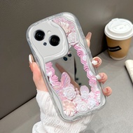 Tecno Spark Go 1 Pop 9 2025 4G For hp Mirror Casing Cassing Phone Case Fashion Mirror Flower Kesing 