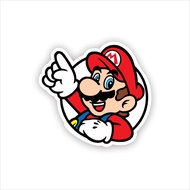 Sticker Brand Distro Super Mario Case Phone logo Band Aesthetic Pop Art Clothing Basic Daily Tumblr Laptop Motorcycle Helmet HP Casing Striping Paste Brand Label Wall Graftac Vinyl High Quality decal