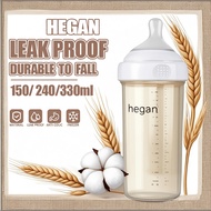 New 6 Color PPSU Hegan Baby Feeding Bottle Wide Neck Natural Milk Bottle Silicone Nipplebotol susu