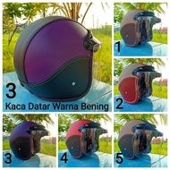 (helm) helm dewasa bogo kaca datar warna bening