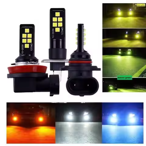 2Pcs H8 H9 H11 Led Headlight Car Fog Light Bulbs Auto DRL Lamps Led Canbus 30W 12V 24v 3000K 6000K 1