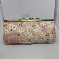 Wallet - Kiss Lock Long Wallet - Sakura - Japanese Pattern