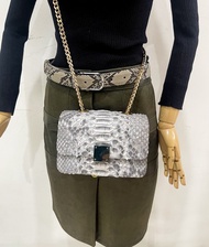 蟒蛇皮包 蛇皮包 蟒蛇皮手拿包