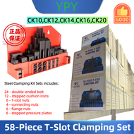 CK10CK12CK14CK16CK20 -58Piecet- Slot  Clamping Kit Set