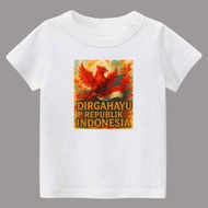 Children's top t-shirt, August 17th edition, GARUDA KOTAK image, tc 28s material, ages 1-12 years