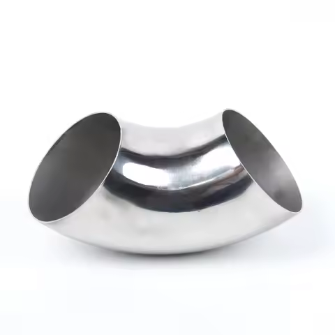 Car Exhaust Bend Elbow Pipe Fitting 2.5 63mm Stainless Steel Universal Car Exhaust Pipe Muffler Elbo