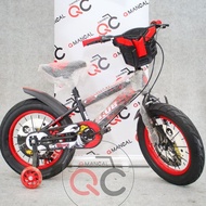 Sepeda bmx 18 inch rubick by united anak cowok usia 4-9 tahun ban jumbo ada musik lampu dan tameng h