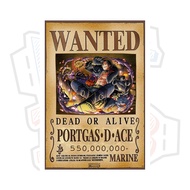 Portgas D Wanted Poster. Ace ver 4 - One Piece