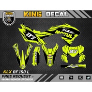 Decal KLX BF KLX OLD KLX S DECAL KX CUSTOME DECAL KLX BF 150L 12