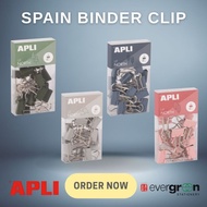 [SG] APLI Coloured Binder Clips [Evergreen Stationary]