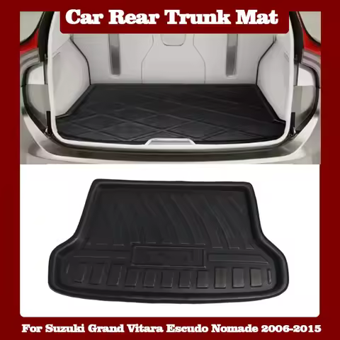 Car Rear Trunk Mat for Suzuki Grand Vitara Escudo Nomade 2006-2015 5 Doors Luggage Liner Tray Waterp