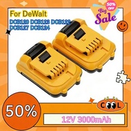 Compatible with 12V 3.0Ah DeWalt DCB120 DCB123 DCB122 DCB127 DCB124 Tool battery