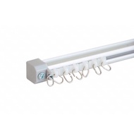 DOSO Aluminium Curtain Rod Track c/w Roller(5 pcs) / Feet
