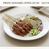 20 cm - 21.5 cm Flat Ceramic Plate Side Dish Plate Buffet Plate/ Cake Plate/ Serving Plate/