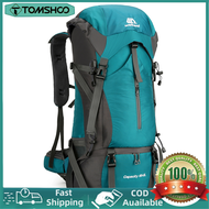 【ซีโอดี / ของแท้】TOMSHOO กระเป๋าเป้สะพายหลัง70L,กระเป๋าเป้เดินทางกระเป๋าสายเข้าแคมป์ปีนเขากันน้ำ