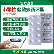 盐酸多西环素片猫咪感冒打喷嚏流鼻涕狗狗咳嗽猫鼻支治疗药Doxycycline Hydrochloride Tablets Cats Cold Sneezing Flow20251024