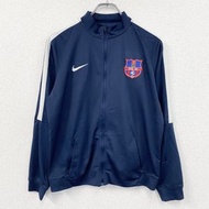 古著耐吉Dri-FIT巴塞隆納足球俱樂部運動外套/球衣，海軍藍，XL碼