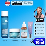 Combo includes B5 toner, Retinal Bakuchiol cream, B5 normal skin essence 50ml, B5 Prettyskin cream (