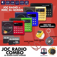 ORIGINAL JOC Radio Speaker 30 Juzuk Al Quran Rechargeable USB & MicroSD Card Slot Radio Quran Zikir
