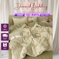 Duvet cover set of 4 Piece Cotton Icy, cool, soft, convenient zippered duvet cover