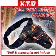 Portable Electrician Tool Cordless Drill Holster Belt Waist Drill Holder Pouch Bag / Drill Bag