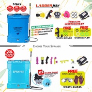 PROSPRAY 16L 18L 20L LADDERMAN Battery Sprayer Pump Electric Knapsack Sprayer Pam Racun Bateri Pump 