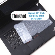 Keyboard Protector for Lenovo ThinkPad Keyboard Cover 490 E495 T480 E470 E480 Laptop 14'' Inch Keybo