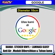Waterproof vinyl sticker REVIEW - ULASAN G00GLE glossy lamination