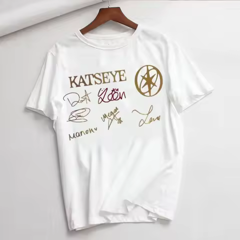 KATSEYE Gnarly Women Summer Short Sleeve Fashion Print Lady T-shirts Top T Shirt Ladies Womens Graph