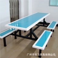 Dining Table Unit Company Factory Feiming Simple Fiberglass One-piece Dining Table Canteen Dining Ta