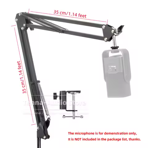 For RODE NT-USB NT USB MINI Cantilever Table Desk Recording Mic Holder Mount Tabletop Clamp Suspensi