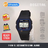 Original Men F-91W-1S F-91W-1D F91W-1S Digital Lejen Watch Black Resin Band watch for man