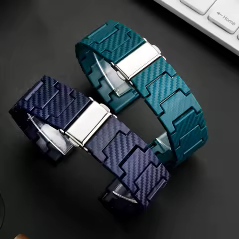 Carbon Fiber Band For Samsung Galaxy 4/5/6/Classic 46mm/Active 2 40mm 44mm/Gear S3 link Bracelet Hua