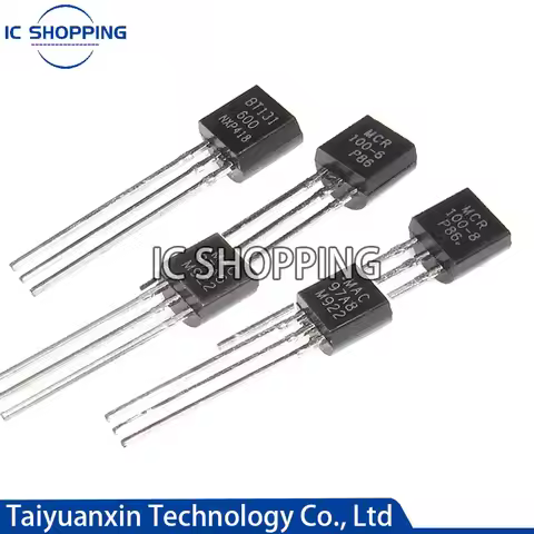 100PCS BT131-600 BT131 MAC97A6 MAC97A8 MCR100-6 MCR100-6 97A6 97A8 100-6 100-8 TO-92 Triacs IC