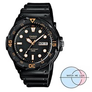 Casio ของแท้ 100% นาฬิกาผู้ชายทางการ MRW-200H-1E สายยางประกัน CMG