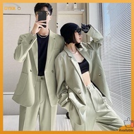 blazer for woman formal attire for women Advanced sensory suits, men and women, spring and autumn, nine -point suit pants, two -piece Korean version of the handsome suit, a whole s