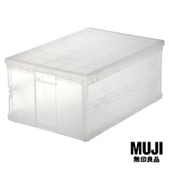 มูจิ กล่องใส่ของโพลีโพรพิลีนแบบพับเก็บได้ L - MUJI PP Carry Box Fold L (W36 x D51 x H24.5cm)