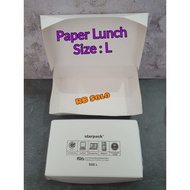 Paper Lunch Box Take Away Lunch Box size L