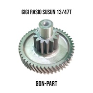 Gear ratio Yamaha Mio Sporty Mio Soul Fino carburetor 13/47T Original