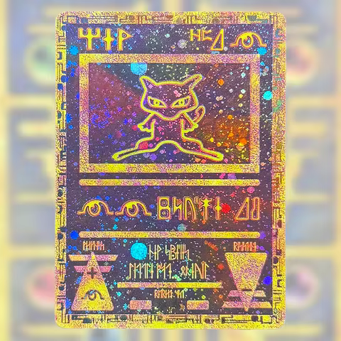 PTCG Proxy Card Mew Collection Card Ancient Times Double-Sided Color Mew Classic Limited Anime PKM C