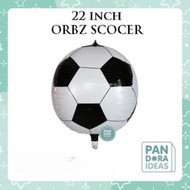 22 Inch Soccer Foil Balloon Orbz FootBall Balloon/