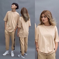 Beige short sleeve shirt