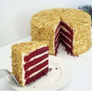 [Heritage] [Red Velvet Cake] with nougat Large 9"[Halal Cake] [Birthday cake] Lapis Surabaya / Cheese Cake / Pandan Kaya / Pandan cake