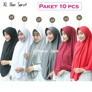 10 PCS mylaa hijab Jilbab Instan XL NON SERUT aNTEM aNTI TEMBEM SEPERTI rabani / RABBANI MURAH Terba