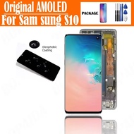 Original 6.1'' AMOLED Display For SAMS UNG S10 LCD G973F/DS G973U G973F SM-G973 Touch Screen Digitiz