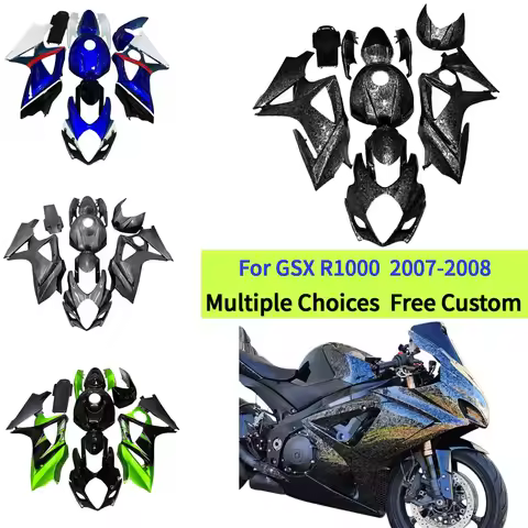 Forged Carbon Fiber Fairing kit For Suzuki 2007 2008 GSX R1000 GSXR1000 K7 07 08 Custom Painted Body