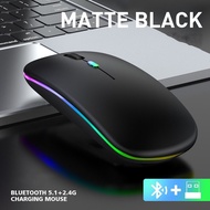 Chuột Không Dây Bluetooth C18.Chuột Máy Tính Bluetooth Không Tiếng Ồn. Sạc bằng Cáp USB và Pin Có Đè