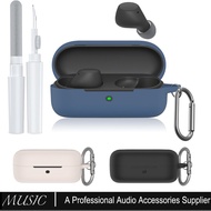 for Sony WF-C510 Case Cover, Soft Silicone Protective Earbuds Cover, for Sony WF-C510 with Cleaner K