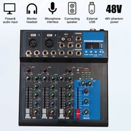 4 channel mixer Bluetooth USB DSP effect audio sound system interface for recording DJ