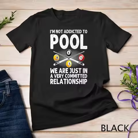 Best Pool Art For Men Women Boys Billiard 8 Ball Pool Player Unisex T shirt